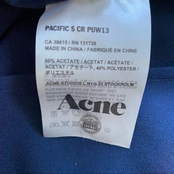 Acne Studios Pacific Deconstructed Side Drape Sleeveless Cocktail Dress Size 6 - Picture 7 of 11